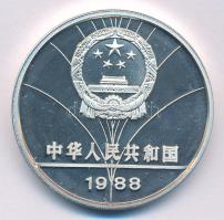 Kína 1988. 5Y Ag "Nyári Olimpia 1988 Szöul - Vívás" kapszulában T:AU (PP) karc, folt
Chin...