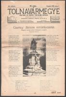 Tolnavármegye VIII. évf. 23. sz., Szekszárd, 1898. jún. 5. Reprint kiadás. Kiadja a Városvédő és Szé...