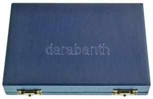 DN "Hűtőtechnika Tata" egyoldalas, öntött bronz plakett, eredeti dísztokban (82x142mm) T:A...