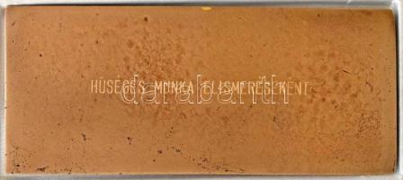 DN "Debrecen Biogal" egyoldalas bronz plakett, hátoldalán "Hűséges Munka Elismeréseké...