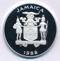 Jamaika 1988. 25$ Ag "Nyári Olimpia 1988 Szöul" kapszulában T:PP 
Jamaica 1988. 25 Dollar...
