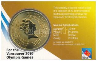 Kanada 2010. "XXI. Téli Olimpia, Vancouver - Északi összetett" kétoldalas bronz emlékérem ...