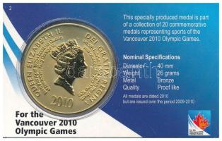 Kanada 2010. "XXI. Téli Olimpia, Vancouver - Síakrobatika" kétoldalas bronz emlékérem ered...