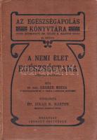 Gruber, [Max von] Miksa: A nemi élet egészségtana (férfiak számára). Átdolgozta és honi viszonyokhoz alkalmazta Sugár K. Márton. Budapest, [1907]. Légrády Testvérek (ny.) 101 + [3] p. + 2 t. (színes). Egyetlen magyar kiadás. (Az egészség-ápolás könyvtára, II. kötet.) Max von Gruber (1853-1927) bakteriológus, eugenetikai író, a közegészégtan müncheni tanárának műve eredeti nyelven először 1903-ban jelent meg, ,,Hygiene des Geschlechtslebens" címmel, az ismeretterjesztő munkát számos nyelvre lefordították, 1925-re pedig már szerzője már a mű 52. kiadását ünnepelhette. Bár a magyar kiadás jelentős átdolgozás is egyben, a munka a magyar piacon szokatlanul szókimondó stílusban íródott. A bécsi születésű Max von Gruber a szociáldarwinizmus híveként óva int a pszichés, testi fogyatékosságokkal bíró egyénekkel létesített szexuális kapcsolattól, a nemi élet túlzásba vitelétől, a nemi élet bizonyos formáit helyteleníti, és általánosságban is a mértékletesség és a higiénia fenntartását javallja, ahogyan az élet minden területén, úgy a házaséletben is. A technikai részletekbe is bocsátkozó szerző az állam, a társadalom és a társadalmi higiéné érdekét tartja szem előtt, amikor felszólal az onánia, a prostitúció, az alkoholizmus és a nemi kicsapongás ellen. Néhány oldalon halvány rozsdafoltosság. Szecessziós keretmintával díszített kiadói egészvászon kötésben.