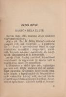 Demény János:
Bartók élete és művei. (Dedikált.)
Budapest, [1948]. Székesfővárosi Irodalmi és Művé...
