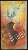 1948 Hungary, az IBUSZ Magyarországot bemutató, angol nyelvű ismertető prospektusa, fekete-fehér fotókkal, a borítón Mallász Gitta grafikájával. Bp., Klösz-ny., a borítón minimális sérüléssel.