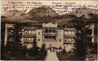 1918 Tátraszéplak, Tatranska Polianka, Westerheim (Magas-Tátra, Vysoké Tatry); szanatórium / sanatorium (fa)