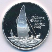 Kajmán-szigetek 1988. 5$ Ag Nyári Olimpia 1988 Szöul T:PP Cayman Islands 1988. 5 Dollars Ag 1988 Summer Olympics, Seoul C:PP Krause KM#143