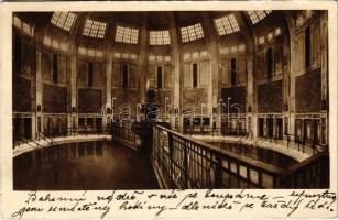 1933 Pöstyén, Piestany; iszapmedence, fürdő belső / spa interior, mud bath (EB)