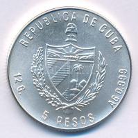 Kuba 1986. 5P Ag "Téli Olimpia 1988" olimpiai karikákkal és Calgary logóval T:BU 
Cuba 19...