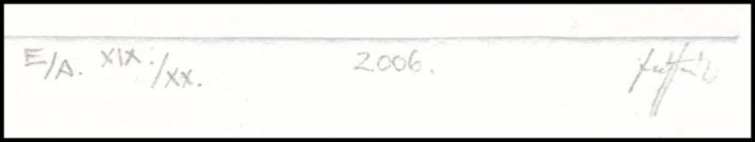 Kovács Tamás László (1964-): "Tenger". Száraz, magasnyomás, akril, papír, jelzett, művészp...