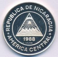 Nicaragua 1988. 50C Ag "Nyári Olimpia 1988 Szöul" T:PP karc
Nicaragua 1988. 50 Cordobas A...