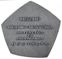1968. "1918-1968 / MSZMP Központi Bizottsága Agitációs és Propaganda Osztálya" ezüstpatiná...