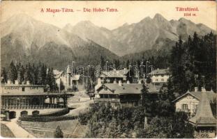 1908 Tátrafüred, Ótátrafüred, Altschmecks, Stary Smokovec (Magas Tátra, Vysoké Tatry); kávéház / café (EK)