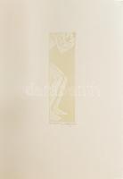 Födő Gábor (1974-): Átkelés. Linómetszet, papír, jelzett, művészpéldány EA III/IV. számozással, 15x4...