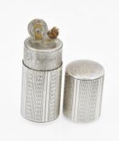 Ezüst(Ag) öngyújtó, jelzett, h: 5 cm, bruttó: 22,2 g