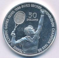 Niue 1987. 50$ Ag " Nyári Olimpia Szöul 1988 - Boris Becker" T:PP ujjlenyomat
Niue 1987. ...