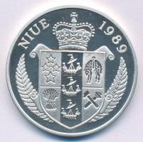 Niue 1989. 50$ Ag " Nyári Olimpia Szöul 1988 - Steffi Graf" T:PP ujjlenyomat Niue 1989. 50...