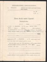 1937 Szlovák és magyar nyelvű pozsonyi tanítói oklevél