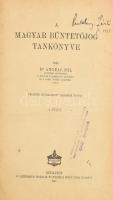 Angyal Pál: A magyar büntetőjog tankönyve. I. füzet. Bp., 1920, Athenaeum, IV+2+15-580 p. Teljesen átdolgozott 3. kiadás. Átkötött félvászon-kötés, kissé kopott borítóval, a címlapon névbejegyzéssel és bélyegzésekkel, hiánnyal (3-14).