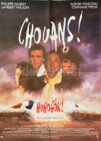 1989 Chouans! / Huhogók! c. francia film, nagyméretű fimplakát, moziplakát, hajtva, 77x58 cm