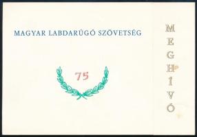 1976 Magyar Labdarúgó Szövetség (MLSZ) jubileumi meghívó