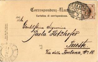 1899 (Vorläufer) SMS Kaiserin Elisabeth az Osztrák-Magyar Haditengerészet Ferenc József-osztályú véd...