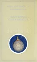 1991. "II. János Pál pápa Magyarországon" kétoldalas Ag emlékérem füllel, előlapján 2db ru...