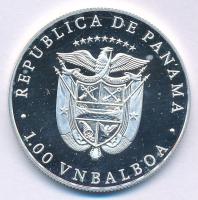 Panama 1988. 1B Ag "Téli Olimpia 1988 Calgary - Síugró" forgalomba nem került fantázia eml...