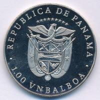 Panama 1988. 1B Cu-Ni "Téli Olimpia 1988 Calgary - Jégkorong játékosok" forgalomba nem ker...