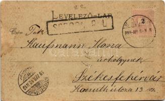 1899 (Vorläufer) Sopron, Oedenburg; Erzsébet utca este. Blum N. kiadása (EB)