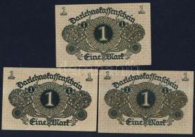 Német Birodalom / Weimari Köztársaság 1920. 1M (3x) T:I