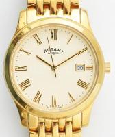 Rotary svájci kvarc karóra. Fém tokkal és fém szíjjal, Elem nélkül, d:36 mm