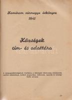 Komárom vármegye évkönyve az 1941. évre. Szerkesztette: Gulassa K. László. Első évfolyam.

Sátoral...