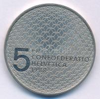 Svájc 1988B 5Fr Cu-Ni "Olimpia" T:UNC 
Switzerland 1988B 5 Francs Cu-Ni "Olympics&qu...