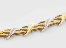 Arany (Au) 14 K fantázia karlánc, jelzett, h: 19 cm, nettó: 6,5 g