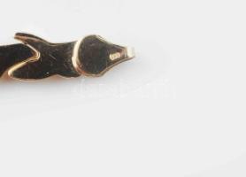 Arany (Au) 14 K fantázia karlánc, jelzett, h: 19 cm, nettó: 6,5 g