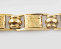 Arany (Au) 14 K karkötő, jelzett, h: 18 cm, nettó: 10,9 g