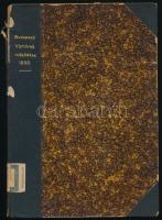 Budapest főváros vegyészének jelentése a Fővárosi Vizművek által 1890-ben szolgáltatott vizekről. Bp., 1891, Pesti Könyvnyomda Rt., 63+(1) p. Átkötött félvászon-kötésben, sérült, kissé hiányos gerinccel, egy-két sérült lappal, intézményi bélyegzőkkel. Ritka!