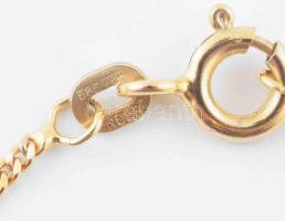 Arany (Au) 14 K pancer nyaklánc, jelzett, h: 44 cm, nettó: 3 g