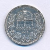 1915KB 1K Ag "Ferenc József" T:AU,XF kis patina, ph.
Adamo K5.1