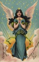 Angel art nouveau litho (EK)