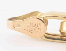 Arany (Au) 14 K karkötő, jelzett, h: 22 cm, nettó: 7,3 g