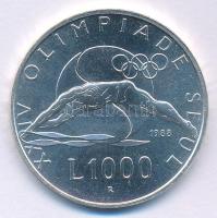 San Marino 1988. 1000L Ag &quot;Nyári Olimpia 1988 Szöul&quot; T:BU San Marino 1988. 1000 Lire Ag &quot;1988 Summer Olympics - Seoul&quot; C:BU Krause KM#217