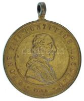 Olasz államok / Pápai Állam DN (1878-1903) "XIII. Leó / Szent Péter és Szent Pál apostolok" bronz emlékérem füllel (25mm) T:XF patina Italian states / Papal State ND (1878-1903) "Leone XIII / S. Pietro e S. Paolo Apostoli" bronze medallion with ear (25mm) C:XF patina