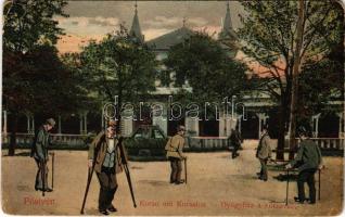 1916 Pöstyén, Pistyan, Piestany; Gyógyház a korzóval / spa, bath, corso (EK)