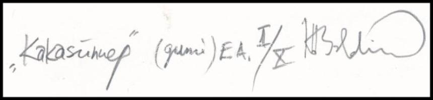 Kő Boldizsár (1969-): Kakasünnep. Guminyomat, papír, jelzett, művészpéldány EA II/X számozással. 24x...