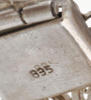 Ezüst (Ag) karperec, jelzett, h: 18,5 cm, nettó: 21,6 g