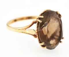 Arany (Au) 8K gyűrű, jelzett, méret: 54, bruttó: 3,4 g