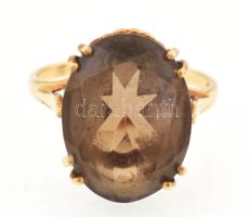 Arany (Au) 8K gyűrű, jelzett, méret: 54, bruttó: 3,4 g